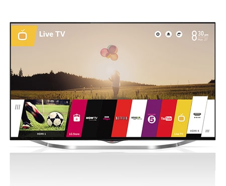 LG 49'', 4K ULTRA HD, WEB OS SMART TV, CINEMA 3D, PANEL IPS, 1000 HZ UCI , 49UB850V