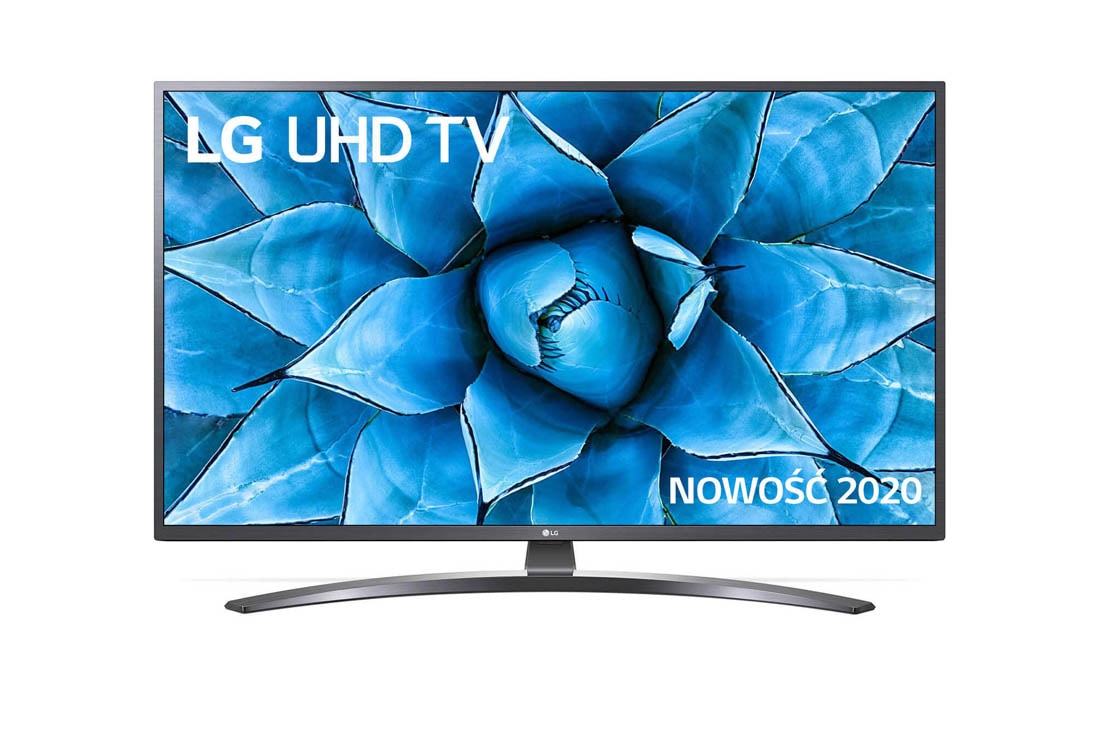 LG Telewizor LG 65” UHD 4K Cinema HDR AI TV ze sztuczną inteligencją, DVB-T2, 65UN7400, widok z przodu z obrazem wypełniającym, 65UN74003LB, thumbnail 9