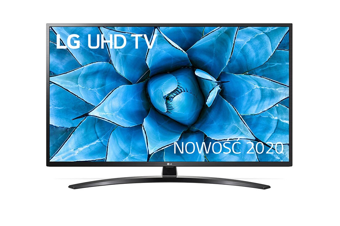 LG Telewizor LG 70” UHD 4K 2020 AI TV ze sztuczną inteligencją, DVB-T2, 70UN7400, widok z przodu z obrazem wypełniającym, 70UN74003LA, thumbnail 10