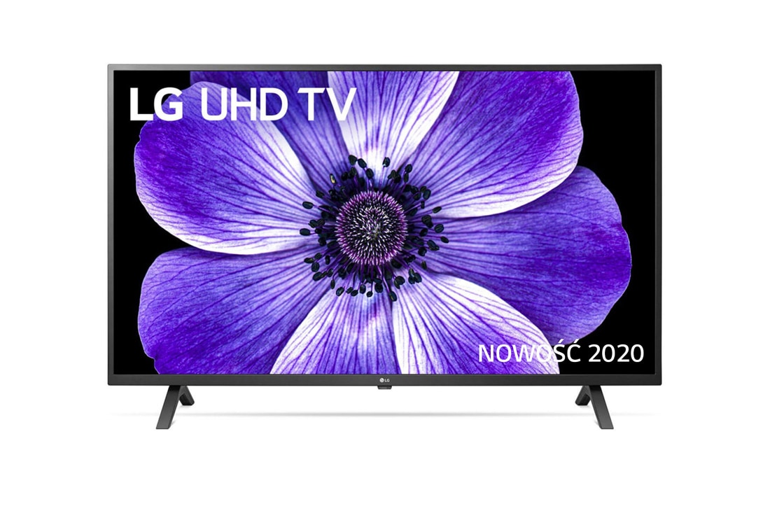 LG Telewizor LG 55” UHD 4K Cinema HDR AI TV ze sztuczną inteligencją 55UN70003LA, A front view of the LG UHD TV and a QR code which links to LG TV AR (http://www.lgtvism.com/lgtvar), 55UN70003LA