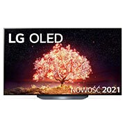 LG Telewizor LG 77” OLED 4K Cinema HDR AI TV ze sztuczną inteligencją, DVB-T2/HEVC, OLED77B1, widok z przodu, OLED77B13LA, thumbnail 2