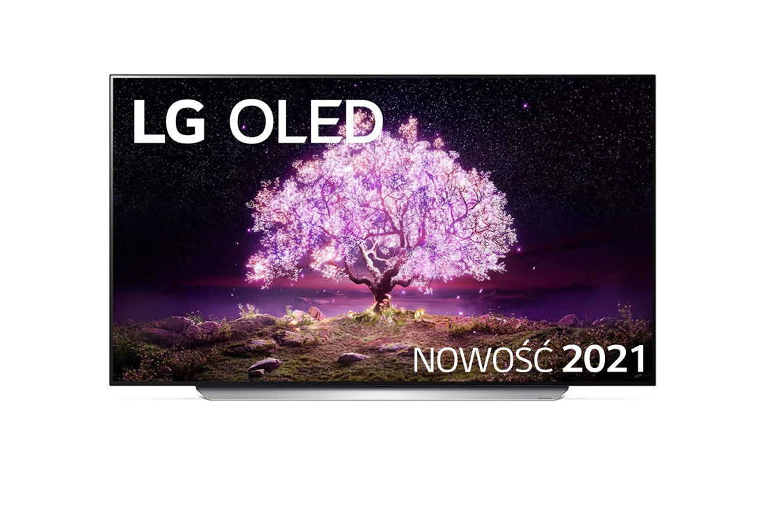 LG Telewizor LG 77” OLED 4K Cinema HDR AI TV ze sztuczną inteligencją, DVB-T2/HEVC, OLED77C1, widok z przodu, OLED77C12LA, thumbnail 11