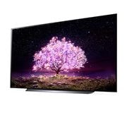 LG Telewizor LG 83” OLED 4K Cinema HDR AI TV ze sztuczną  inteligencją, DVB-T2/HEVC, OLED83C1, Widok z boku pod kątem -15 stopni, OLED83C11LA, thumbnail 3