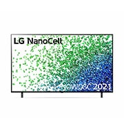 LG Telewizor LG 50” NanoCell 4K 2021 AI TV ze sztuczną inteligencją, DVB-T2/HEVC, 50NANO80, Widok z przodu telewizora LG NanoCell, 50NANO803PA, thumbnail 1