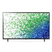 LG Telewizor LG 50” NanoCell 4K 2021 AI TV ze sztuczną inteligencją, DVB-T2/HEVC, 50NANO80, widok z przodu z obrazem wypełniającym, 50NANO803PA, thumbnail 2