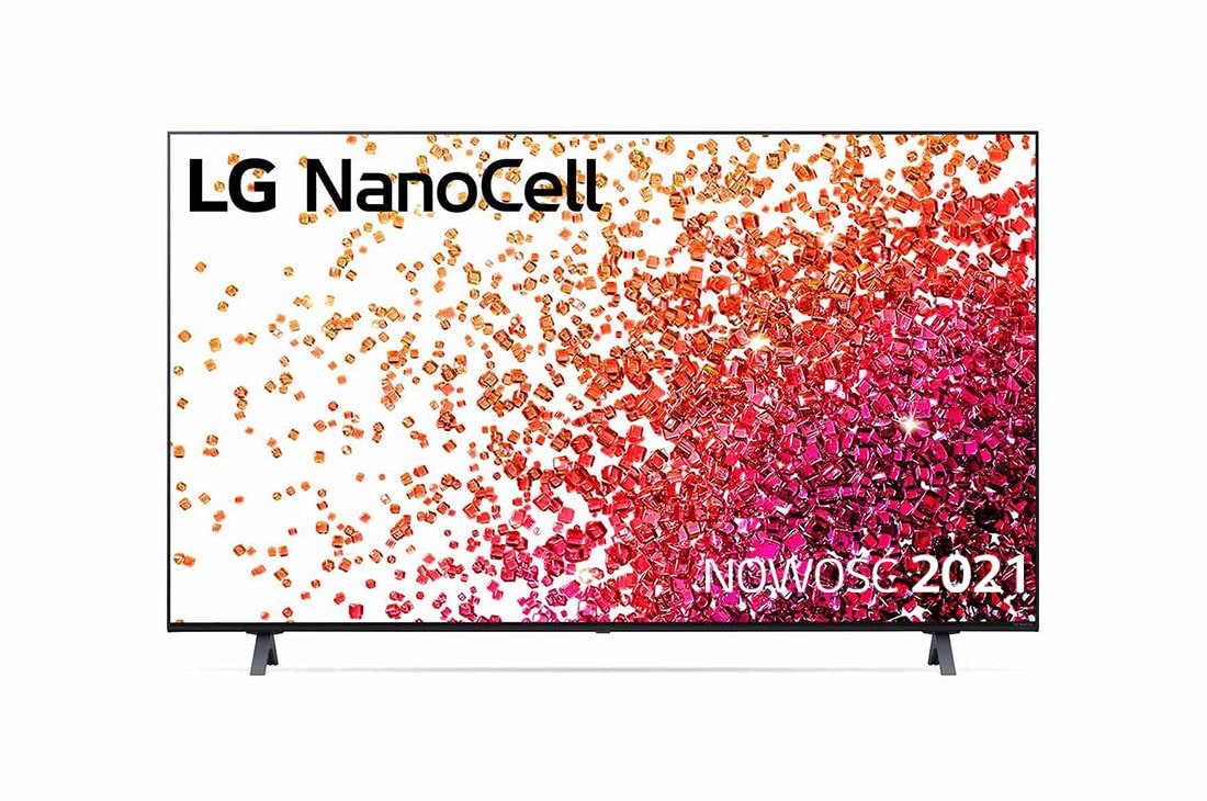 LG Telewizor LG 55” NanoCell 4K 2021 AI TV ze sztuczną inteligencją, DVB-T2, 55NANO75, Widok z przodu telewizora LG NanoCell, 55NANO753PA, thumbnail 6