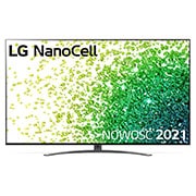 LG Telewizor LG 75” NanoCell 4K 2021 AI TV ze sztuczną inteligencją, DVB-T2/HEVC, 75NANO86, Widok z przodu telewizora LG NanoCell, 75NANO863PA, thumbnail 1