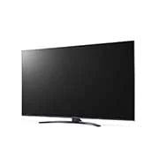 LG Telewizor LG 50” UHD 4K 2021 AI TV ze sztuczną inteligencją, DVB-T2/HEVC, 50UP7800, Widok z boku pod kątem 15 stopni z obrazem wypełniającym, 50UP78003LB, thumbnail 2