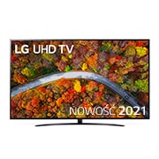 LG  Telewizor LG 70” UHD 4K 2021 AI TV ze sztuczną inteligencją, DVB-T2/HEVC, 70UP8100, Widok z przodu telewizora LG UHD, 70UP81003LR, thumbnail 1