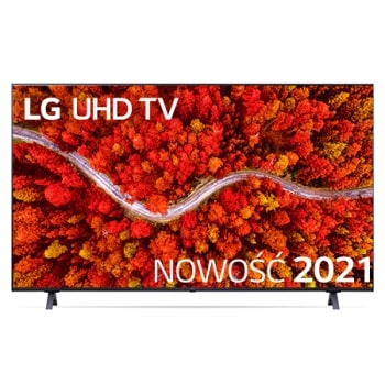 Telewizor LG 55” UHD 4K 2021 AI TV ze sztuczną inteligencją, DVB-T2, 55UP80001