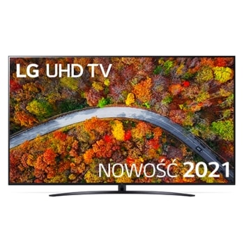  Telewizor LG 75” UHD 4K 2021 AI TV ze sztuczną inteligencją, DVB-T2, 75UP81001