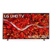 LG Telewizor LG 75” UHD 4K 2021 AI TV ze sztuczną inteligencją, DVB-T2/HEVC, 75UP8000, Widok z przodu telewizora LG UHD, 75UP80003LR, thumbnail 1