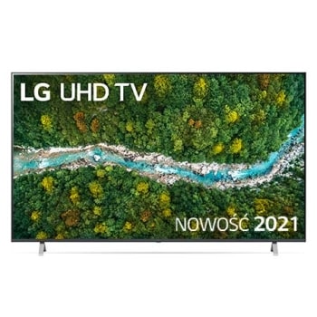 Telewizor LG 75” UHD 4K 2021 AI TV ze sztuczną inteligencją, DVB-T2/HEVC, 75UP77001
