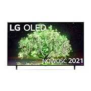 LG Telewizor LG 65” OLED 4K 2021 AI TV ze sztuczną inteligencją, DVB-T2/HEVC, OLED65A1, widok z przodu, OLED65A13LA, thumbnail 3