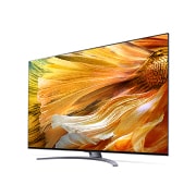 LG Telewizor LG 86” QNED MiniLED 4K 2021 AI TV ze sztuczną inteligencją, DVB-T2/HEVC,  86QNED91, Widok z boku pod kątem 30 stopni z obrazem wypełniającym, 86QNED913PA, thumbnail 3