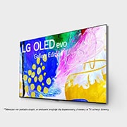 LG Telewizor LG 97” OLED evo Gallery 4K ze sztuczną inteligencją, Cinema HDR, Smart TV, 120Hz, DVB-T2/HEVC, OLED97G2, Widok z boku pod kątem -30 stopni, OLED97G29LA, thumbnail 3