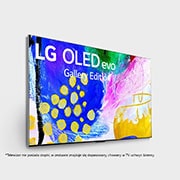 LG Telewizor LG 83” OLED evo Gallery 4K ze sztuczną inteligencją, Cinema HDR, Smart TV, 120Hz, DVB-T2/HEVC, OLED83G2, Widok z boku pod kątem 30 stopni, OLED83G23LA, thumbnail 6