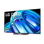 LG Telewizor LG 77” OLED 4K ze sztuczną inteligencją, Cinema HDR, Smart TV, 120Hz, DVB-T2/HEVC, OLED77B2, Widok z boku pod niedużym kątem , OLED77B23LA, thumbnail 2