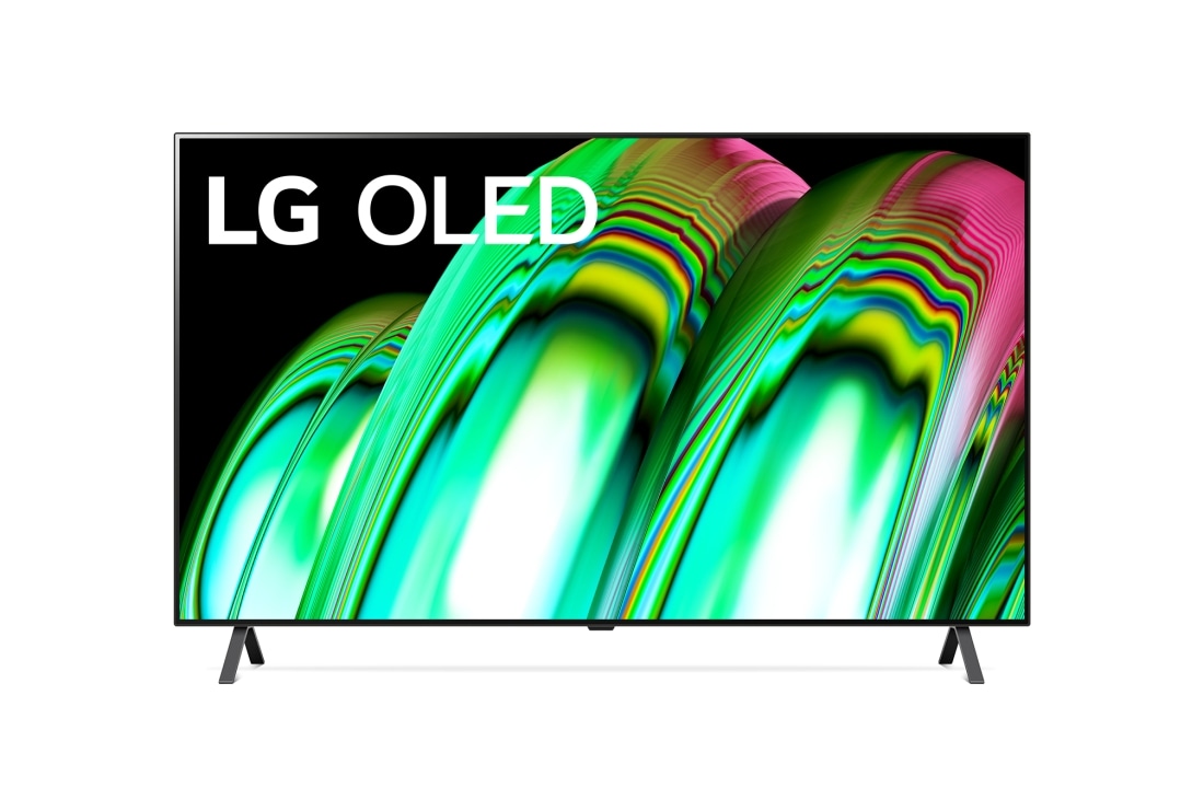 LG Telewizor LG 65” OLED  4K ze sztuczną inteligencją, Cinema HDR, Smart TV, 60Hz, DVB-T2/HEVC, OLED65A2, Widok z przodu , OLED65A23LA