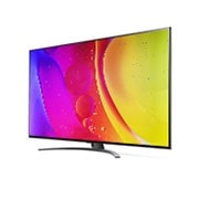 LG Telewizor LG 50” NanoCell 4K 2022 AI TV ze sztuczną inteligencją, DVB-T2/HEVC, 50NANO813QA, widok z boku pod kątem 90 stopni, 50NANO813QA, thumbnail 4