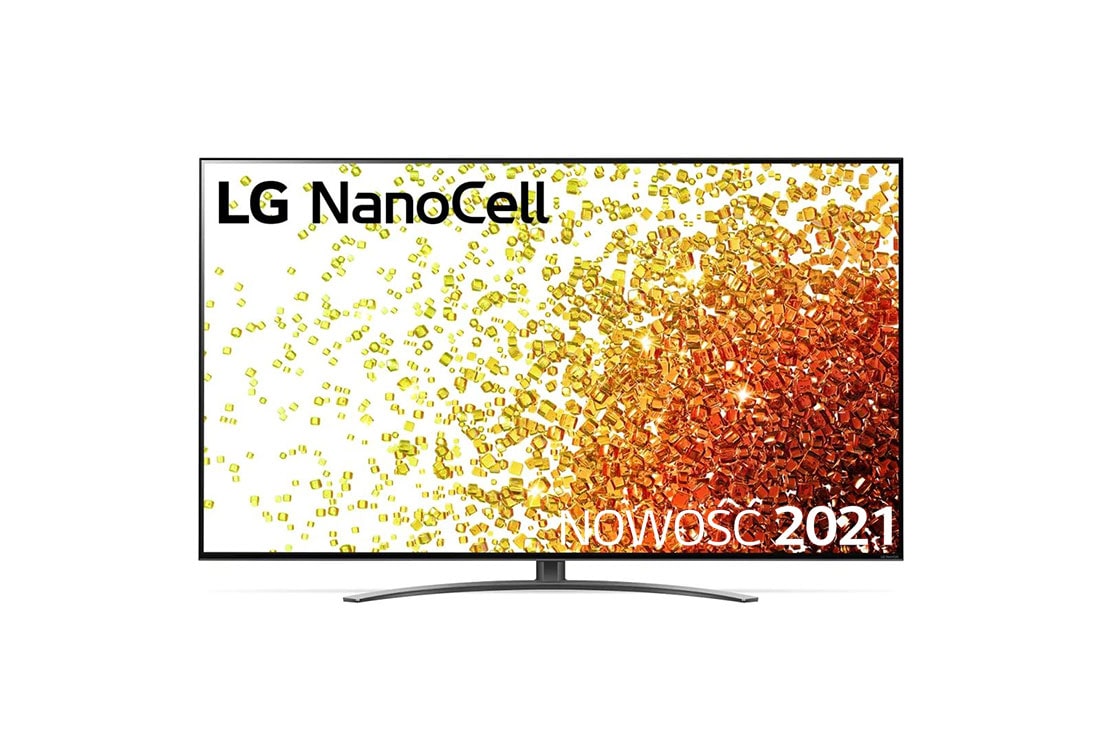 LG Telewizor LG 75” NanoCell 8K 2021 AI TV ze sztuczną inteligencją, DVB-T2/HEVC, 75NANO963PA, Widok z przodu telewizora LG NanoCell, 75NANO963PA