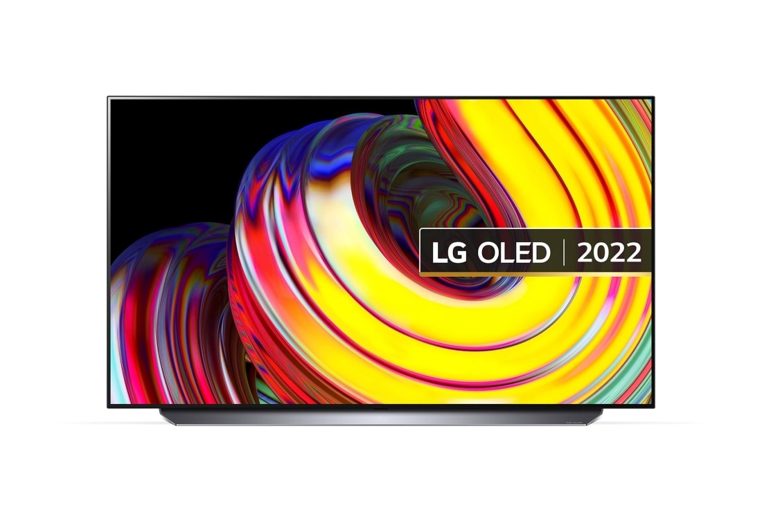 LG Telewizor LG 55” OLED 4K ze sztuczną inteligencją, Cinema HDR, Smart TV, 120Hz, DVB-T2/HEVC, OLED55CS, Widok z przodu , OLED55CS6LA