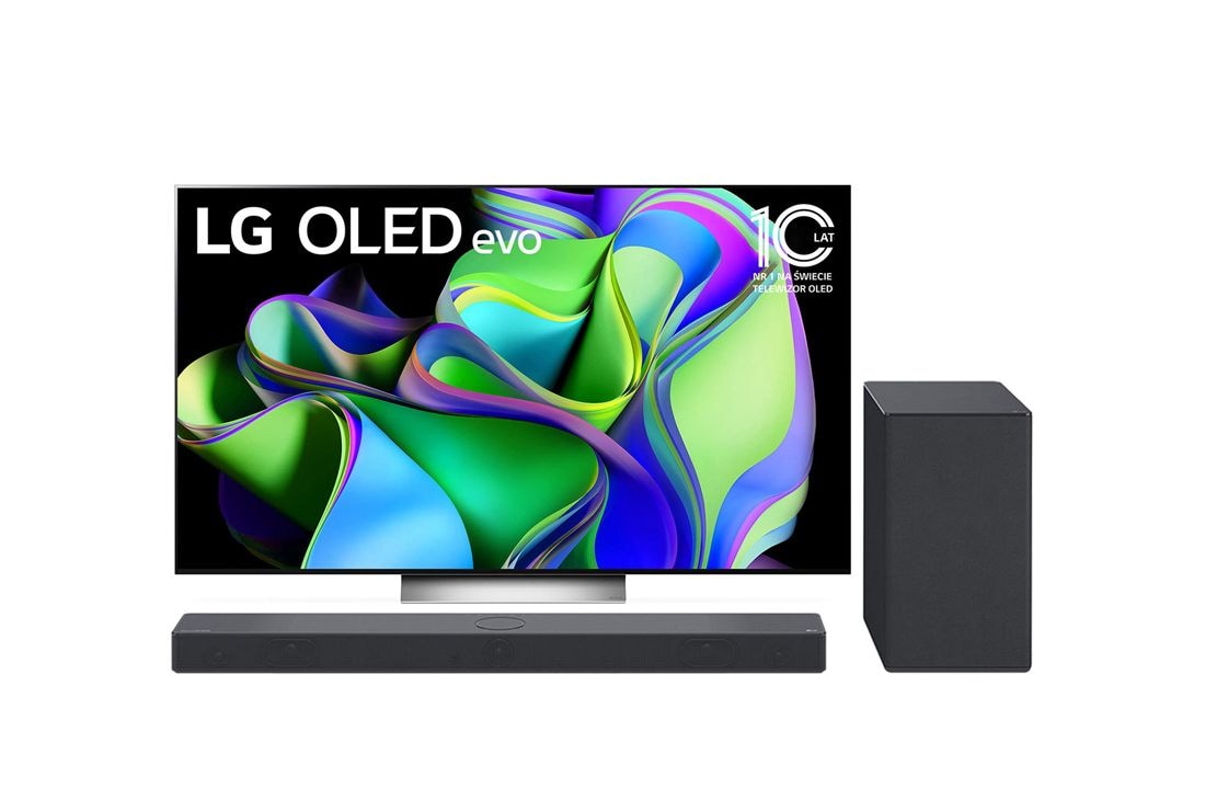 LG Przedsprzedaż promocyjna: telewizor 77” OLED evo 4K OLED77C3 z soundbarem SC9S, 77C32L-SC9S.BUNDLE