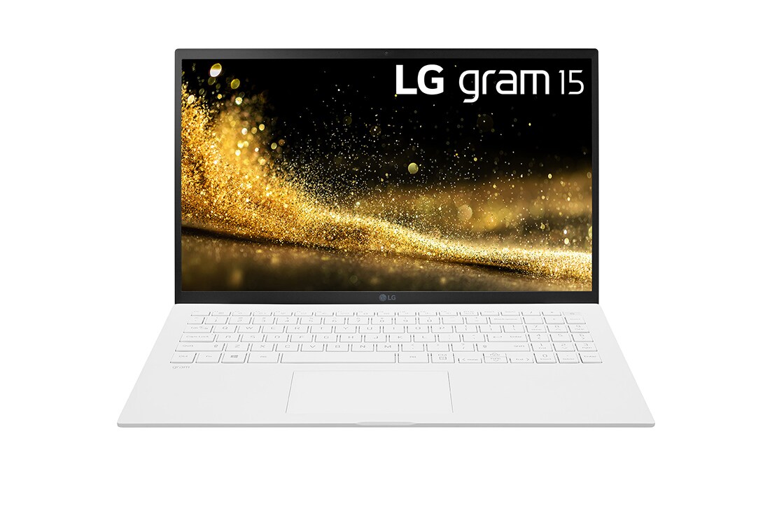 LG Laptop LG gram 15,6'' 2021, Windows 11 Home, SSD 512GB, 16GB, Intel Evo z procesorem Intel® Core™ i5 11 generacji, 15Z90P-G, kolor biały, Widok z przodu z klawiaturą, 15Z90P-G.AA64Y, thumbnail 16