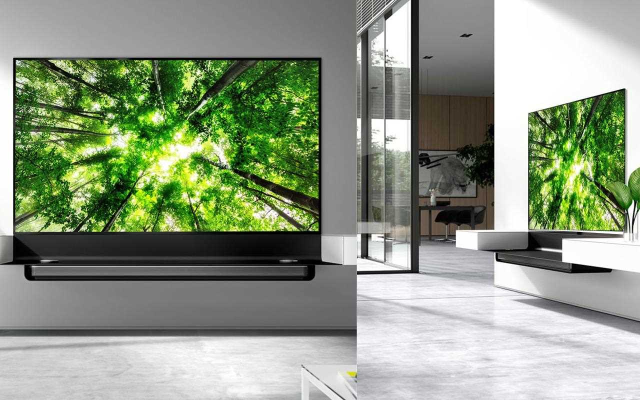 An OLED TV with Spectral furniture.