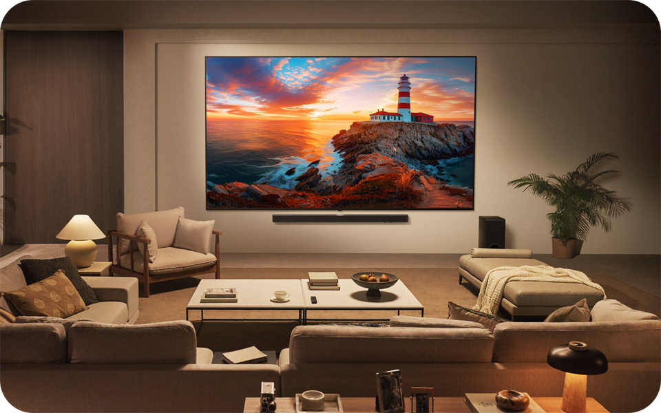 LG OLED TV in the living room