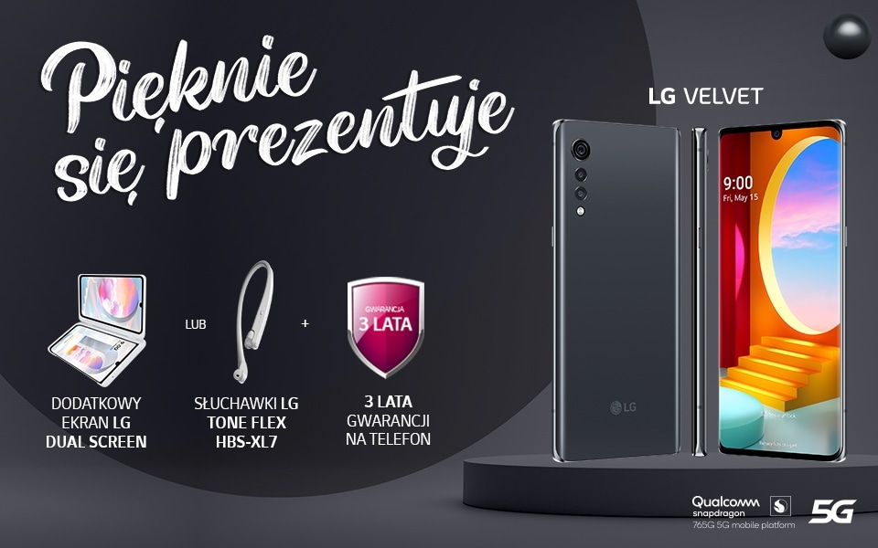 Promotion key visual of the LG VELVET with Orange