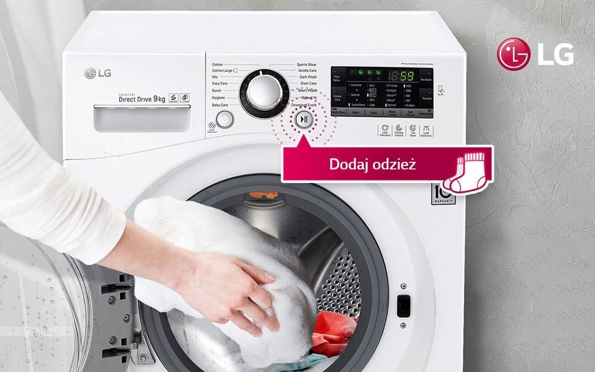 pralka LG z funkcją dodaj odzież