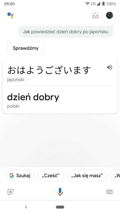 Asystent Google Tłumacz