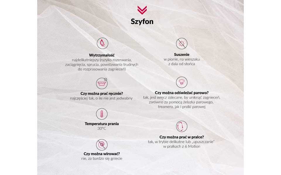 jak prać szyfon