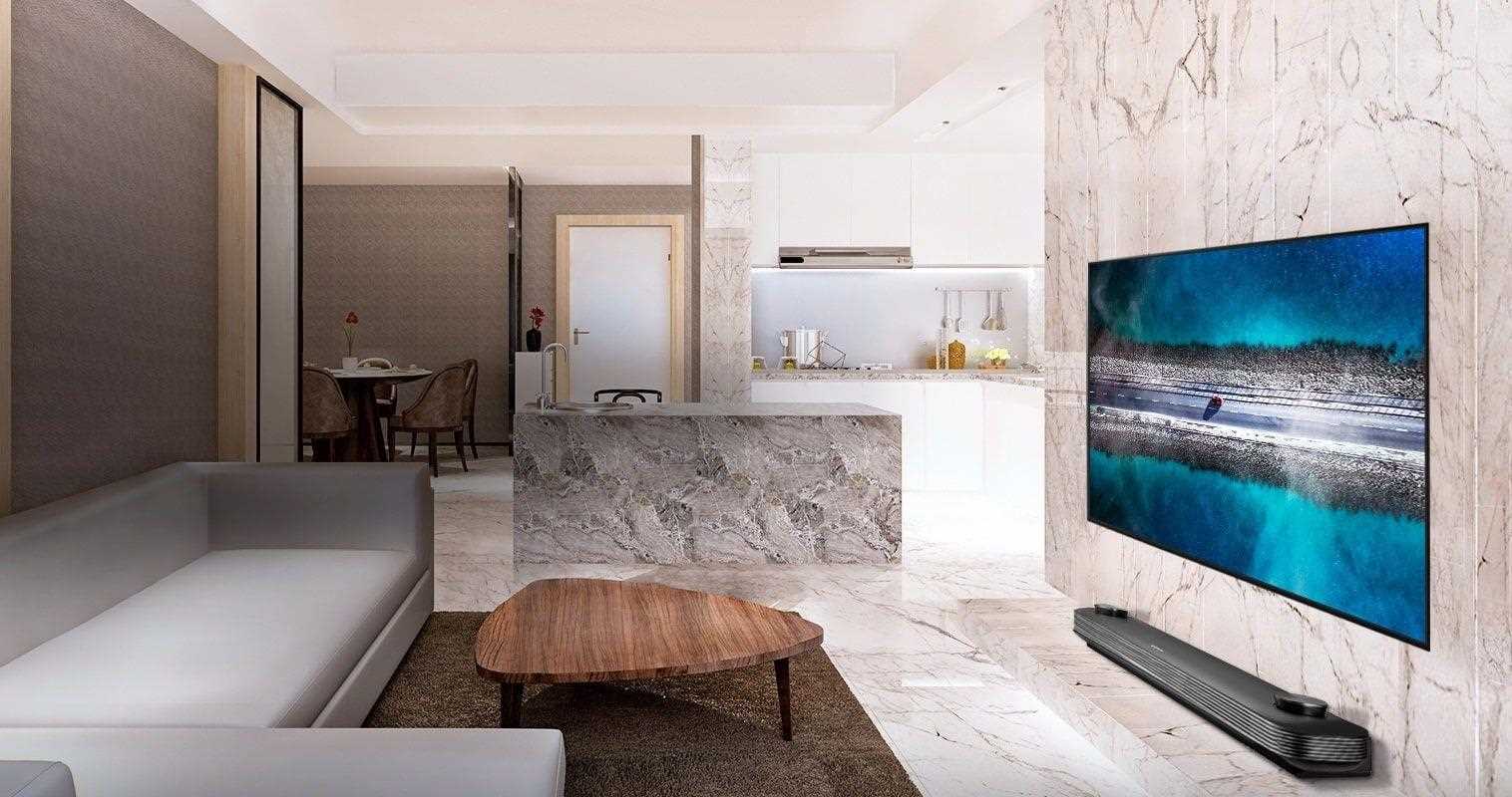 Salon z Telewizorem LG AI ThinQ