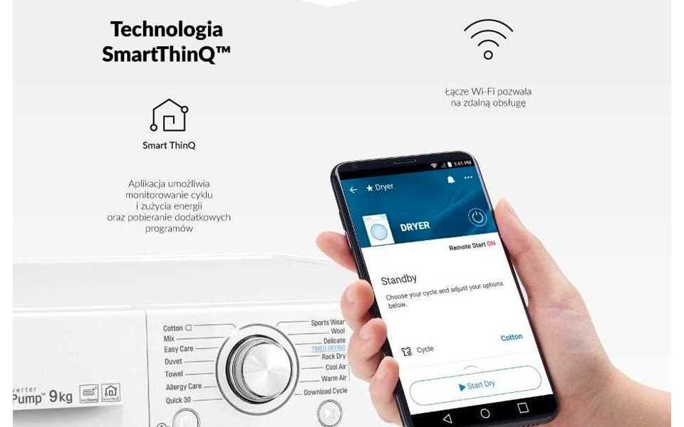 Suszarka do ubrań LG - inteligentna wygoda
