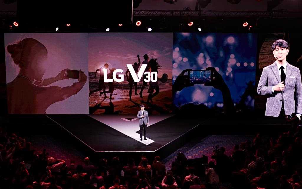 A photography of lg v30 unveiling event in berlin IFA 2017