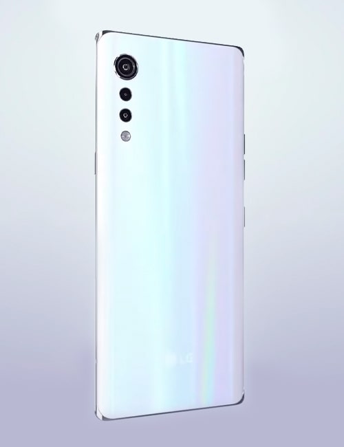 The back panel of the LG VELVET  