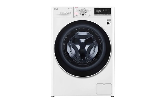 A front image of LG Washing Machine with Smart AI DD