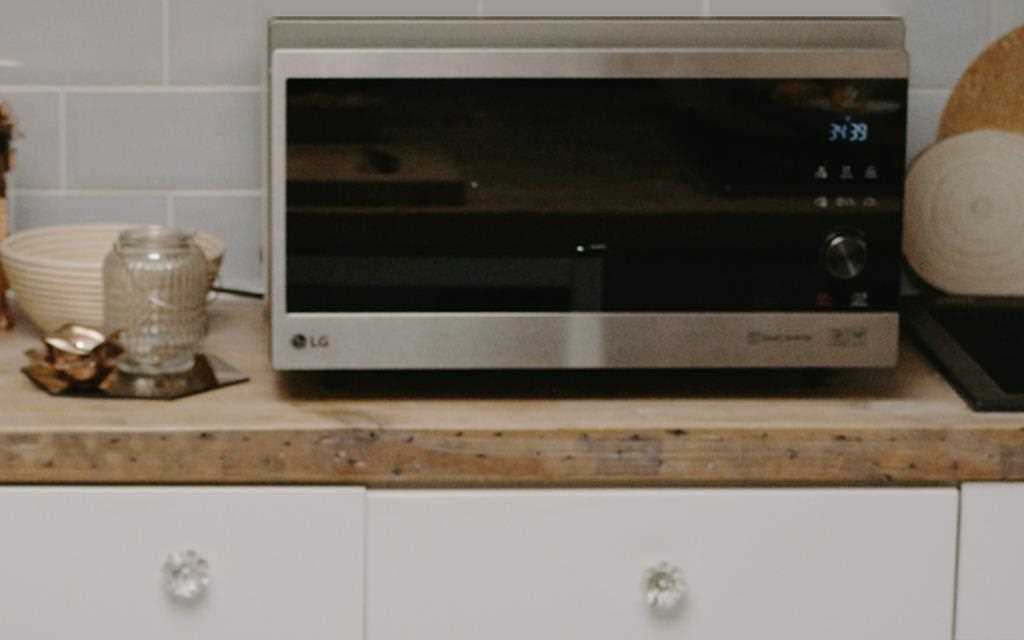 LG NeoChef microwave in the kitchen.