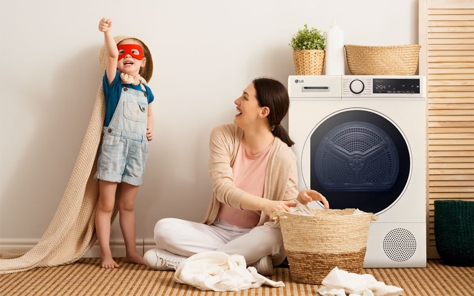 máquina de secar roupa com bomba de calor