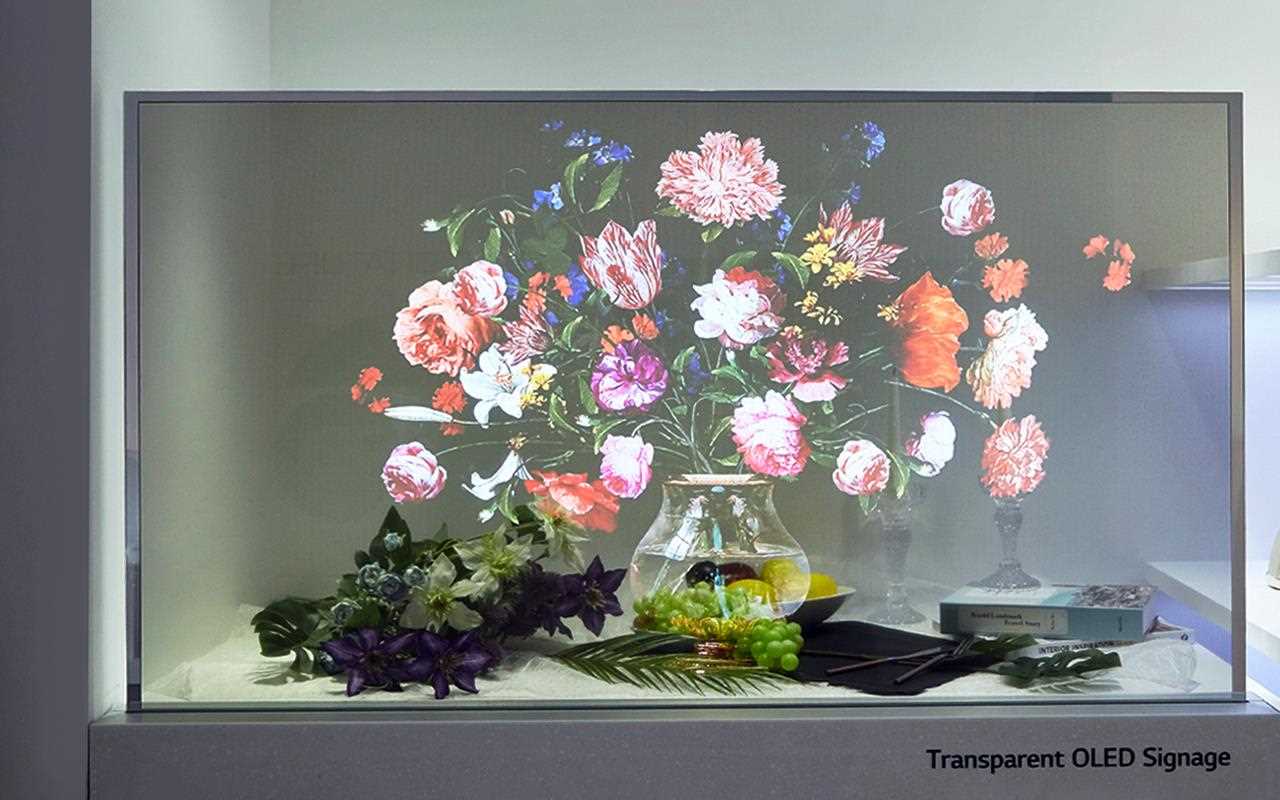 LG's OLED transparent display was on show at Milan Design Week | More at LG MAGAZINE