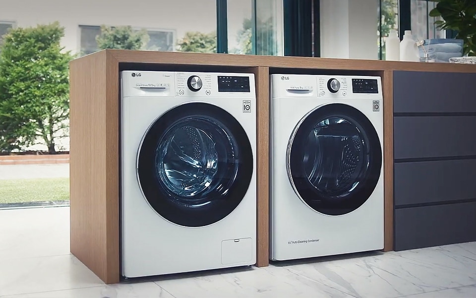 As máquinas de lavar e secar LG utilizam a IA para proteger a sua roupa.