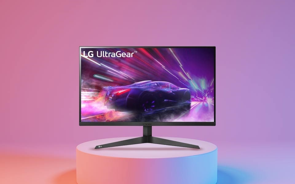 Um monitor curvo LG de 39,7" UltraWide™ 5K2K Nano IPS Display fornece um ângulo de visão curvo