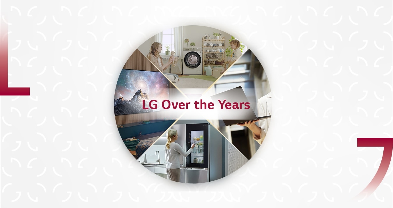 A collage of LG Electronics products 