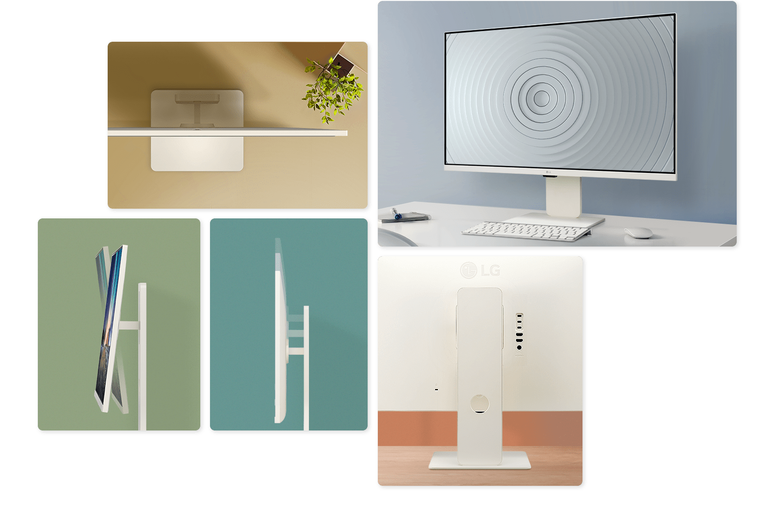 Stylish space-saving design.	