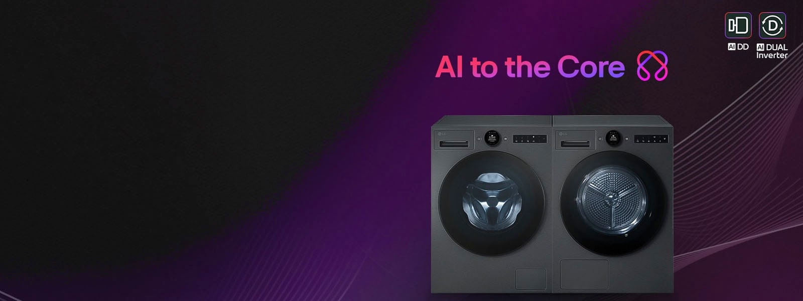 <h2 style="margin-top: 60px;">LG AI Core-Tech în uscătoare și mașini de spălat</h2>1