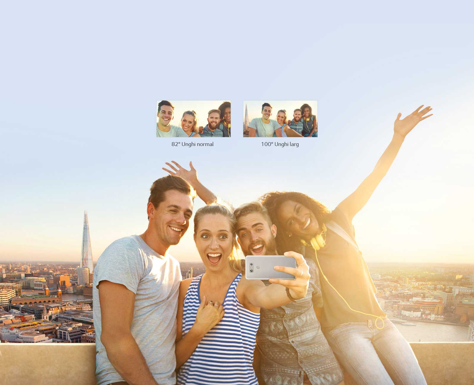 Cameră frontală cu unghi larg<br>1