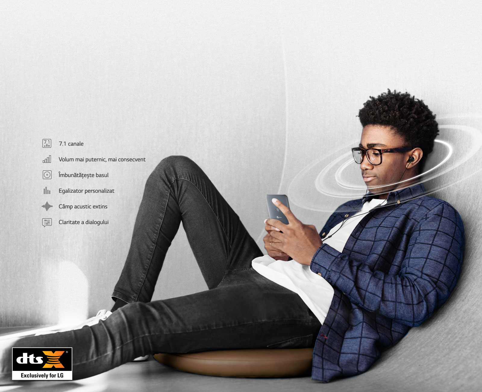 DTS : X 3D Sunet Surround<br>1