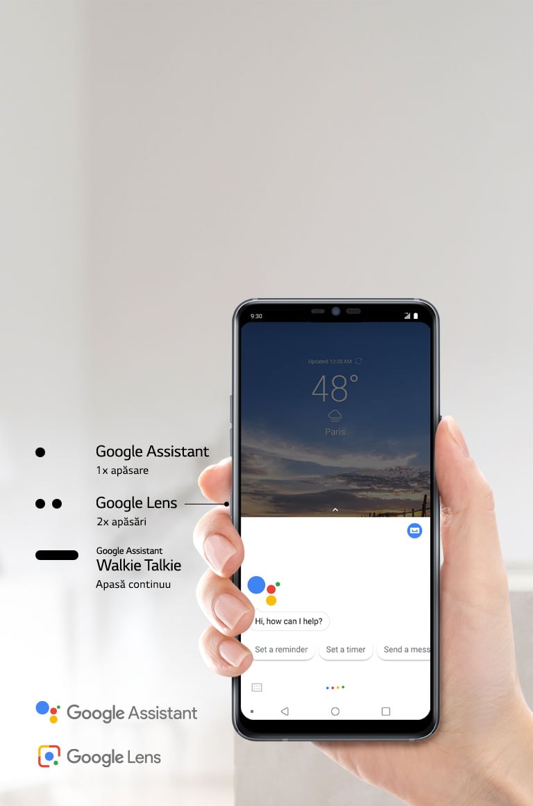 Tastă Google Assistant<br>2